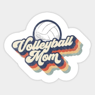 Retro Volleyball Mom Mother's Day Sticker